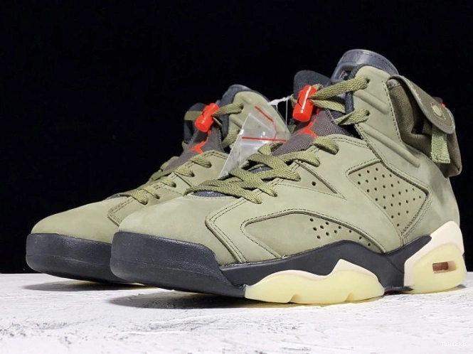 Reps TBK x Jordan Travis Medium CN1084-200 Air Olive Scott 6 0728